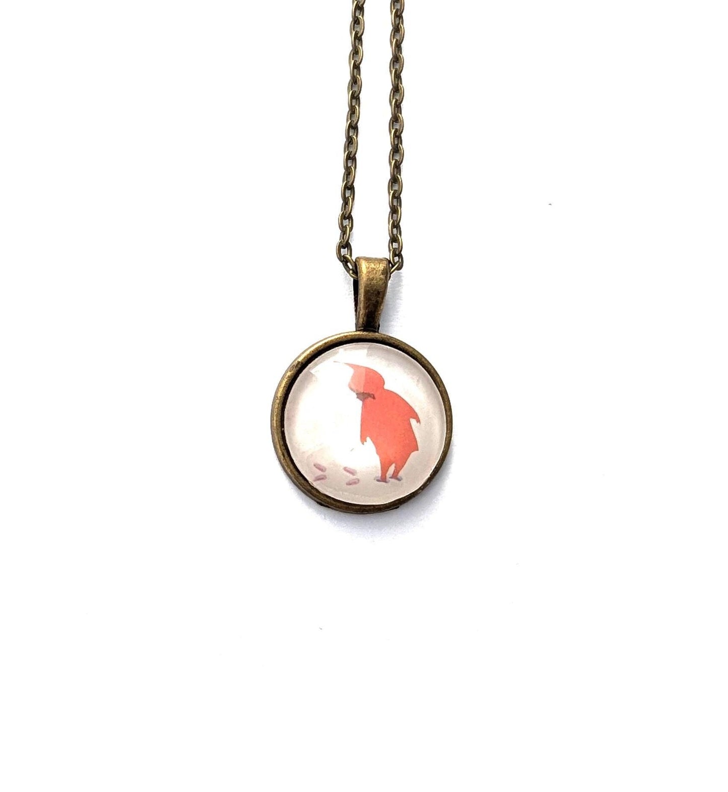 2017 USA The Snowy Day Stamp - United States Stamp - Postage stamp jewelry - Postage Stamp Necklace