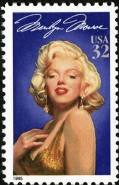 1995 Marilyn Monroe - United States Stamp - Postage stamp jewelry - Postage Stamp Necklace