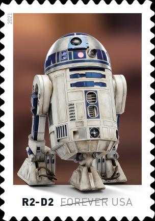 2021 Star Wars Droid R2-D2 USA Stamp - Postage Stamp Necklace