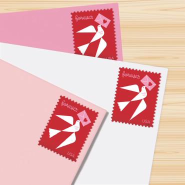 2024 USA Love Bird Stamp - Postage Stamp Necklace
