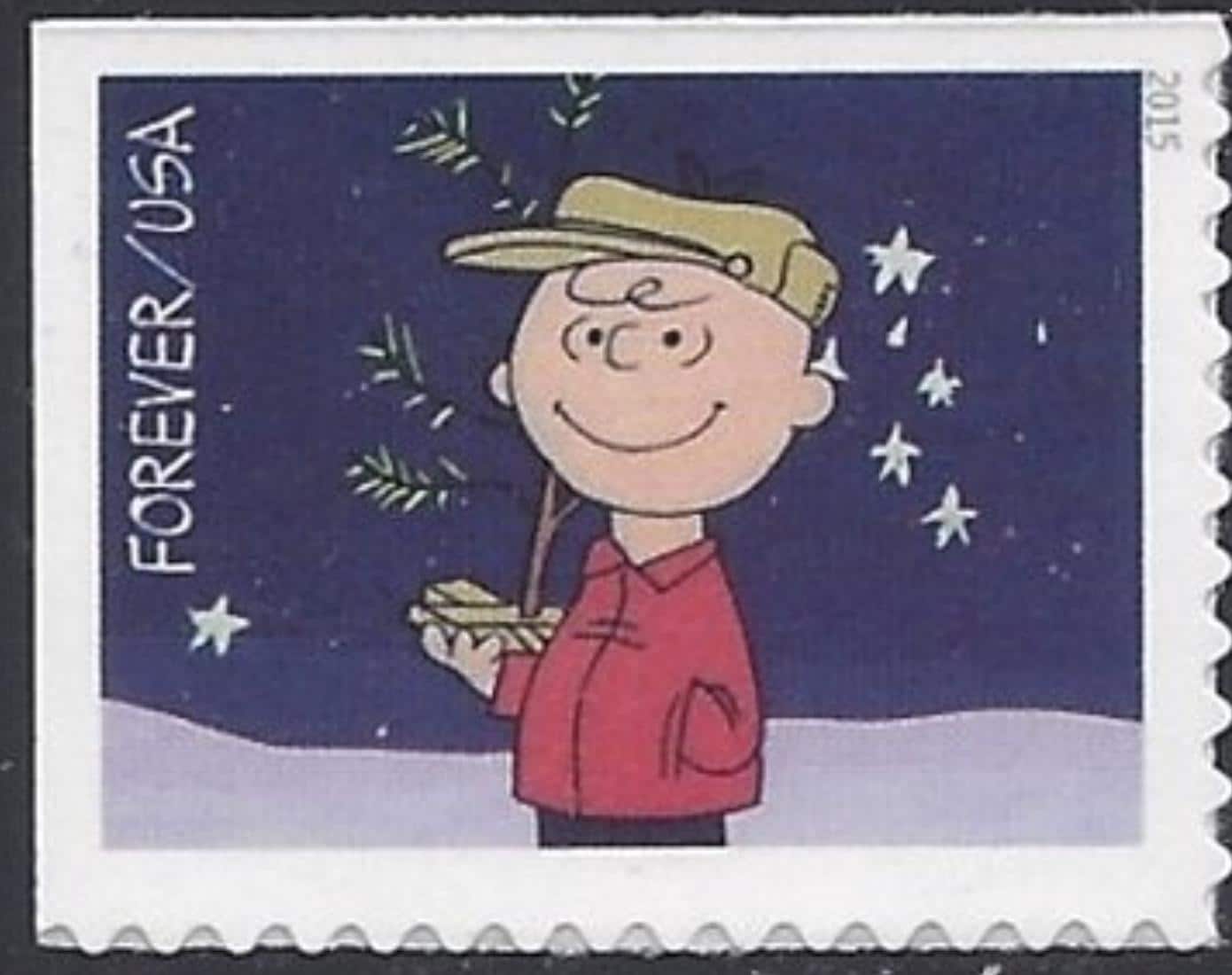 2015 A Charlie Brown Christmas USA stamp - Postage Stamp Necklace