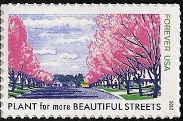 1969 United States Stamp - Plant for more beautiful streets - Postage Stamp Earrings
