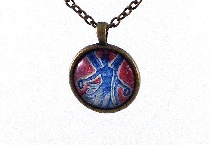 1968 French Armistice Postage Stamp - Postage Stamp Necklace
