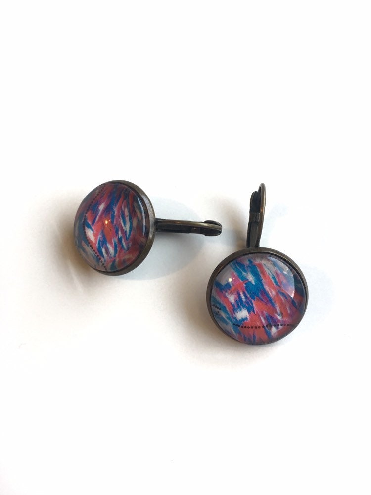 2011 Jean Bazaine Stamp - French Stamp - Postage Stamp Earrings