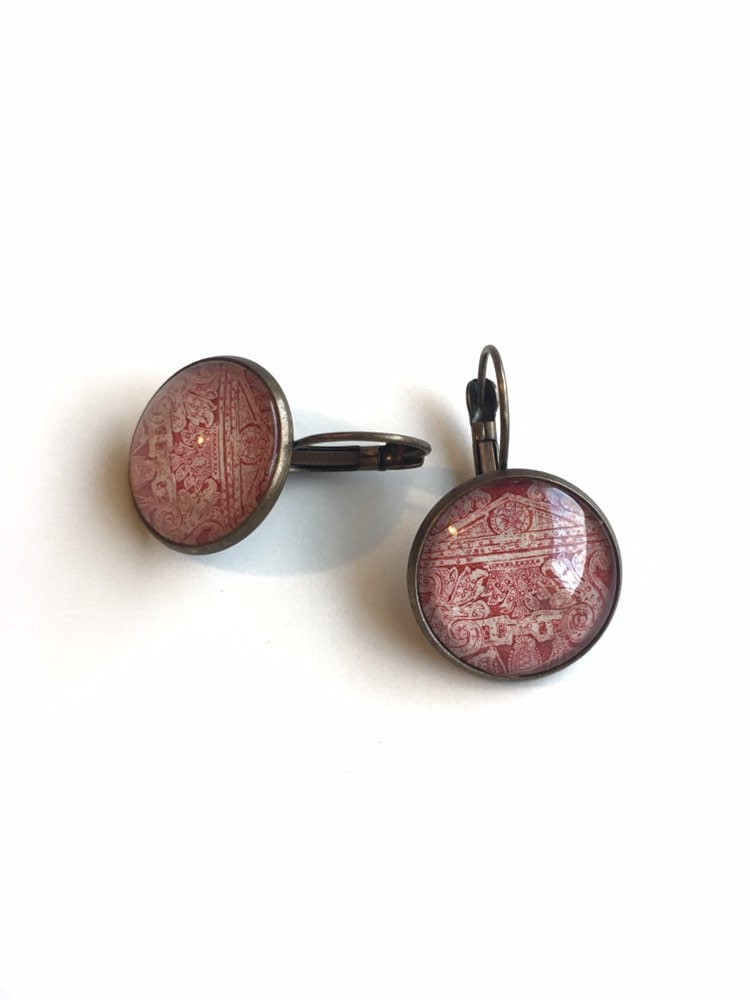 1967 Czechoslovakia Stamp - Postage Stamp Earrings