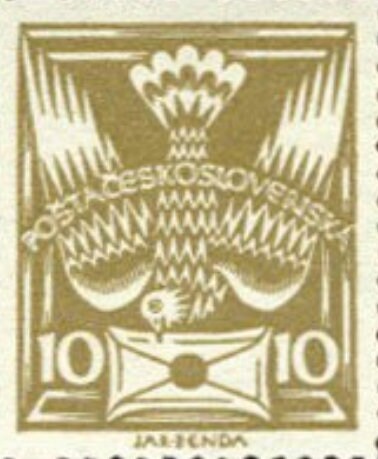 1920s Olive Dove Stamp - Czechoslovakian Stamp - Postage Stamp Earrings