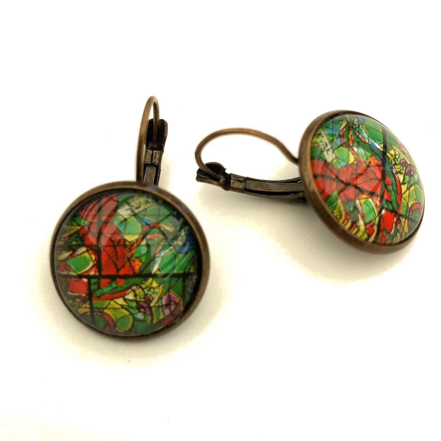1973 Israel Stamp - Postage Stamp Earrings