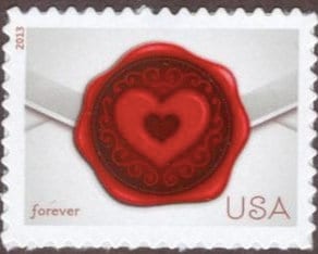 2013 United States - Sealed with Love Stamp - Postage Stamp Earrings