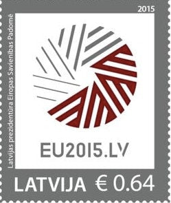 2015 Latvia Stamp - Postage stamp jewelry - Postage Stamp Earrings