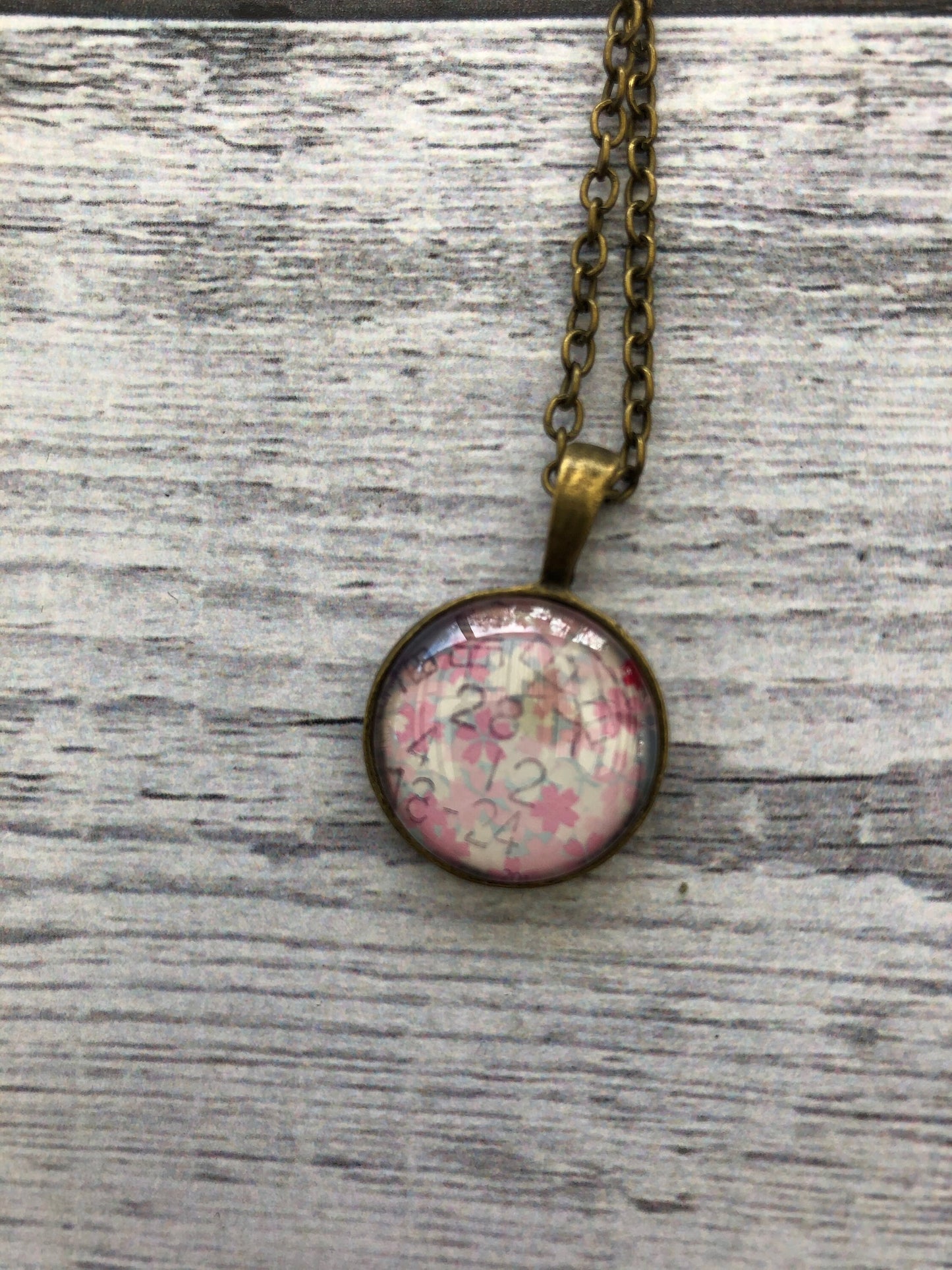 2015 Japanese Flowers Stamp - Postage Stamp Necklace