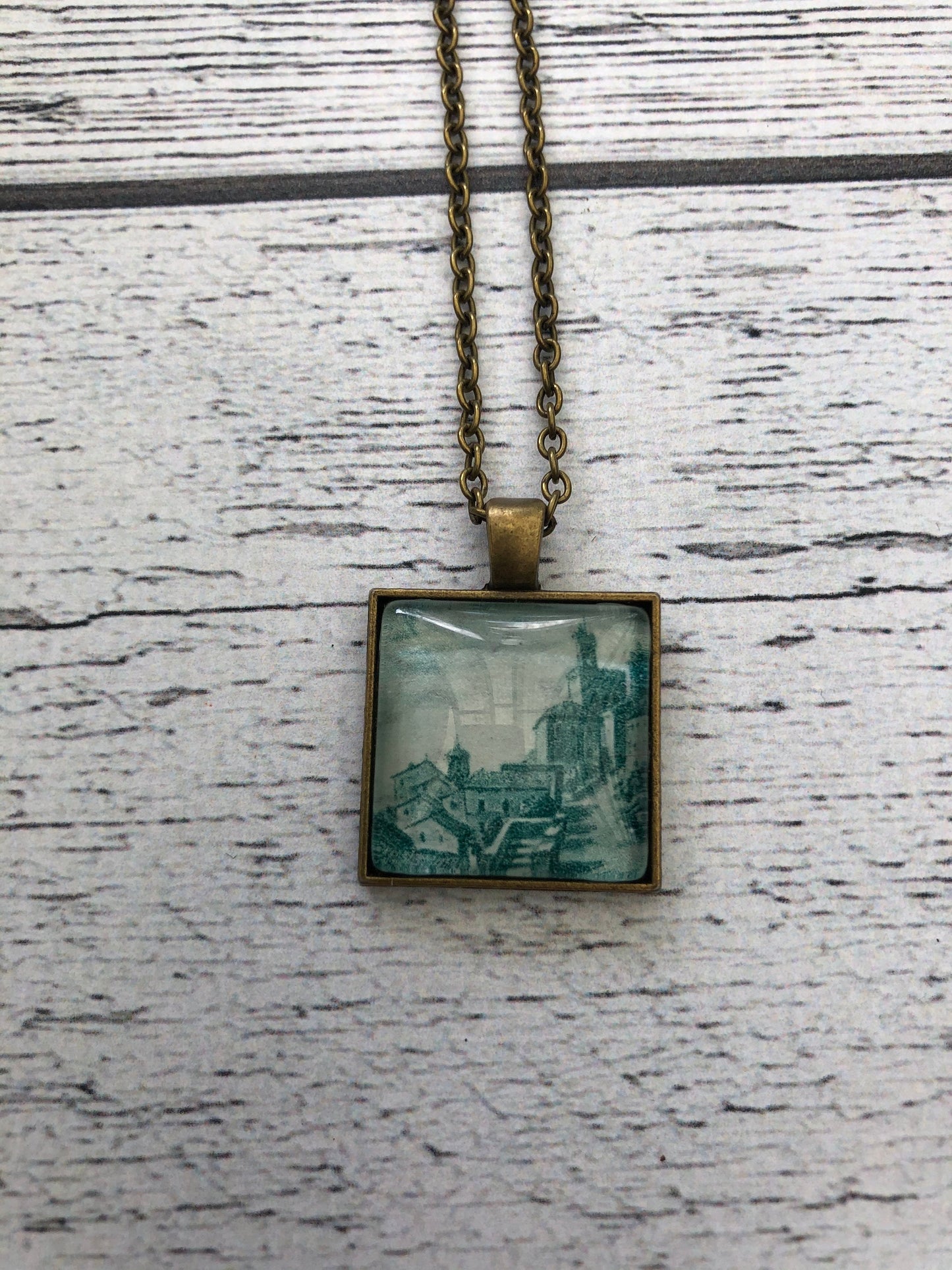 1961 Hospital Street, San Marino Stamp - Postage Stamp Necklace