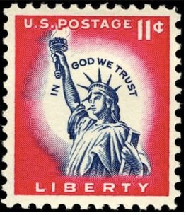 1967 USA Stamp - Postage Stamp Earrings