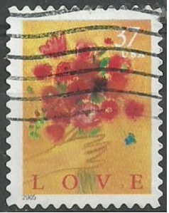 2005 United States Flowers Stamp - Postage Stamp Earrings