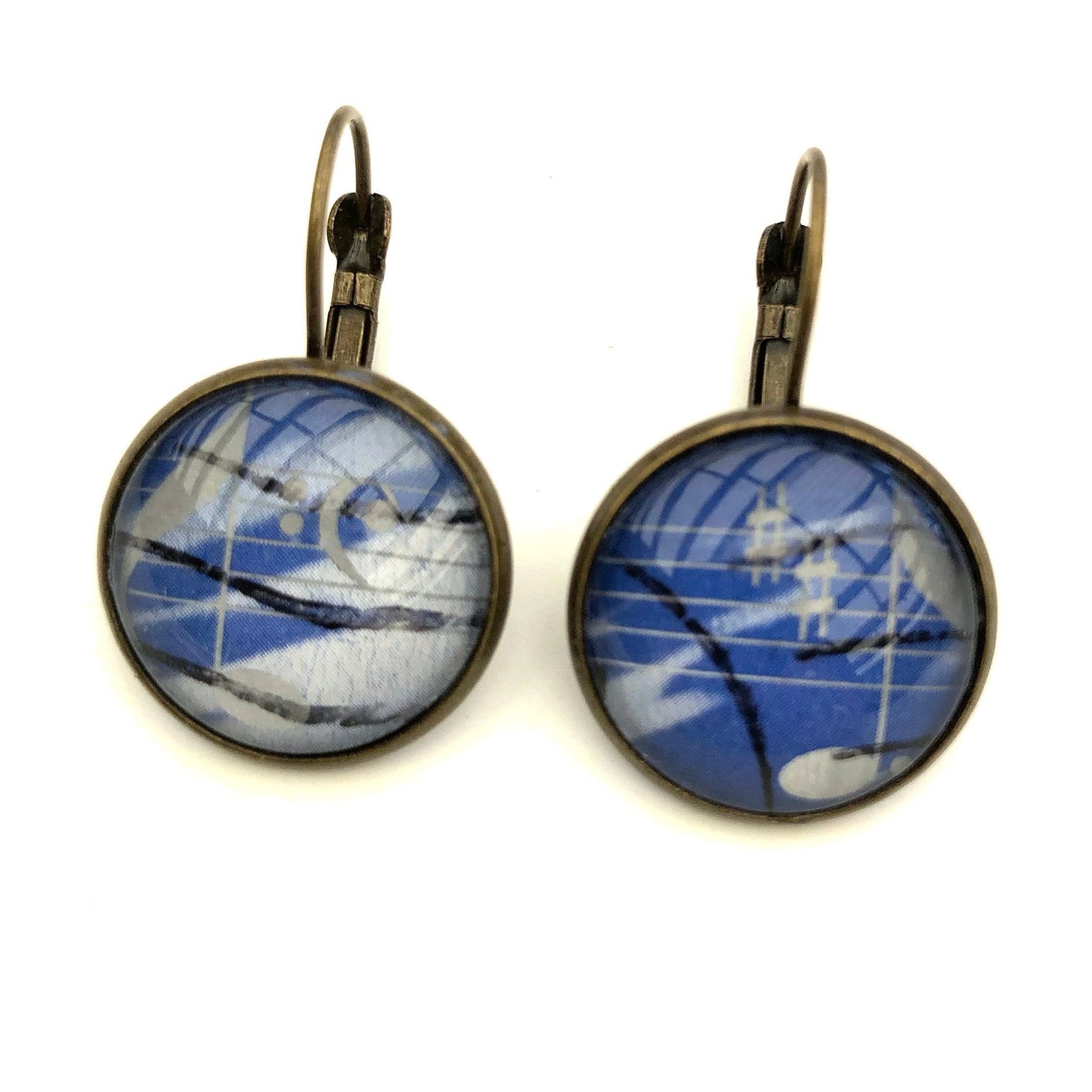 2003 German Music Notes Stamp - Postage Stamp Earrings