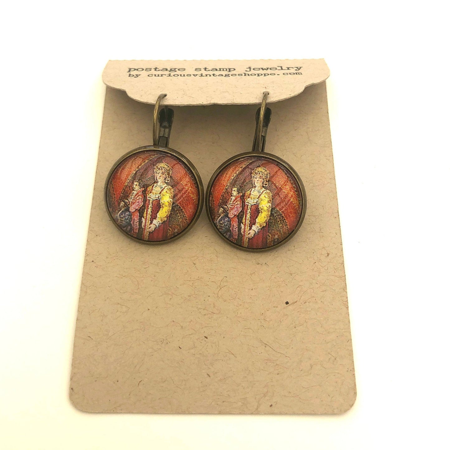 1994 Russia Opera Stamp - Postage Stamp Earrings