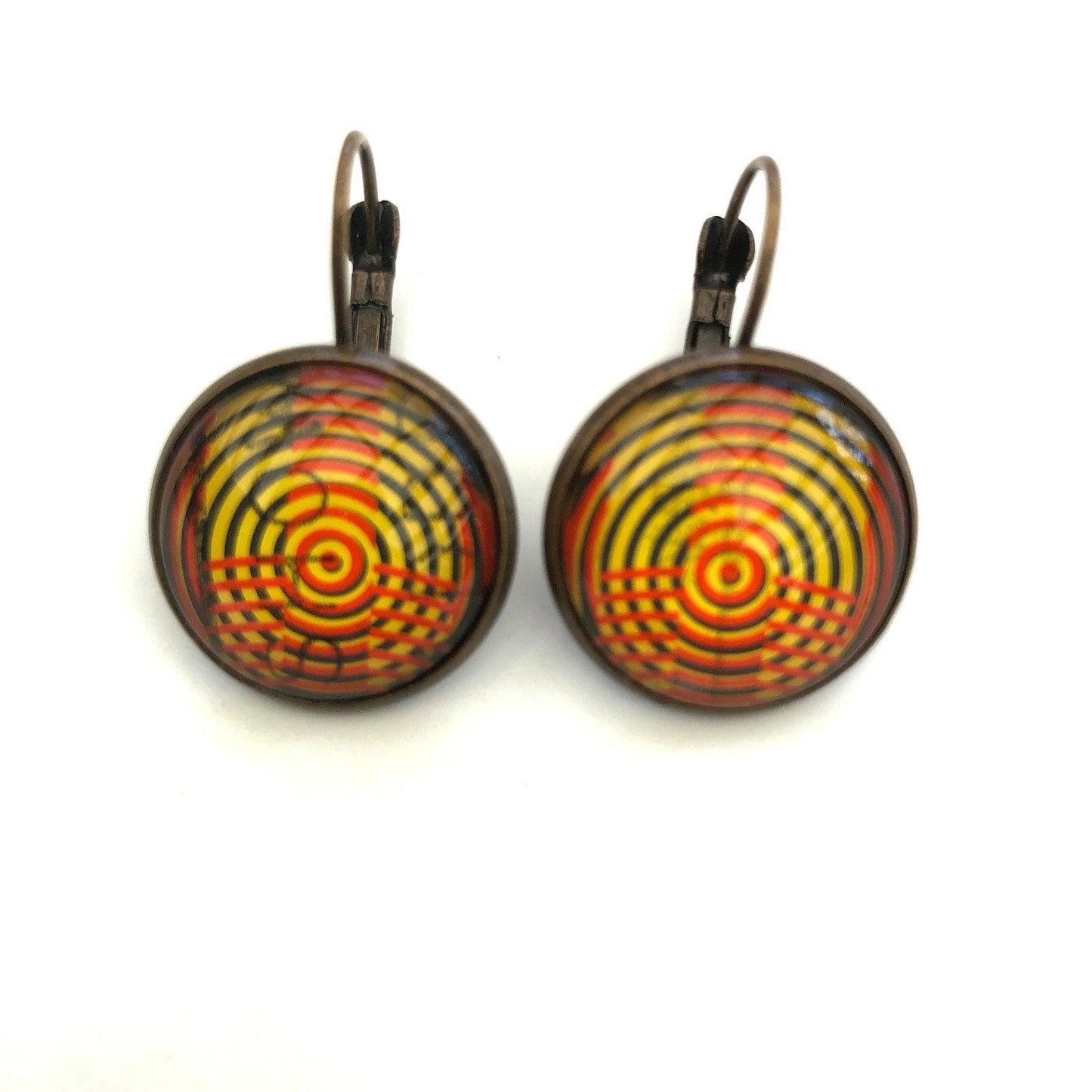 1988 New Zealand Geothermal Electricity Stamp - Postage Stamp Earrings