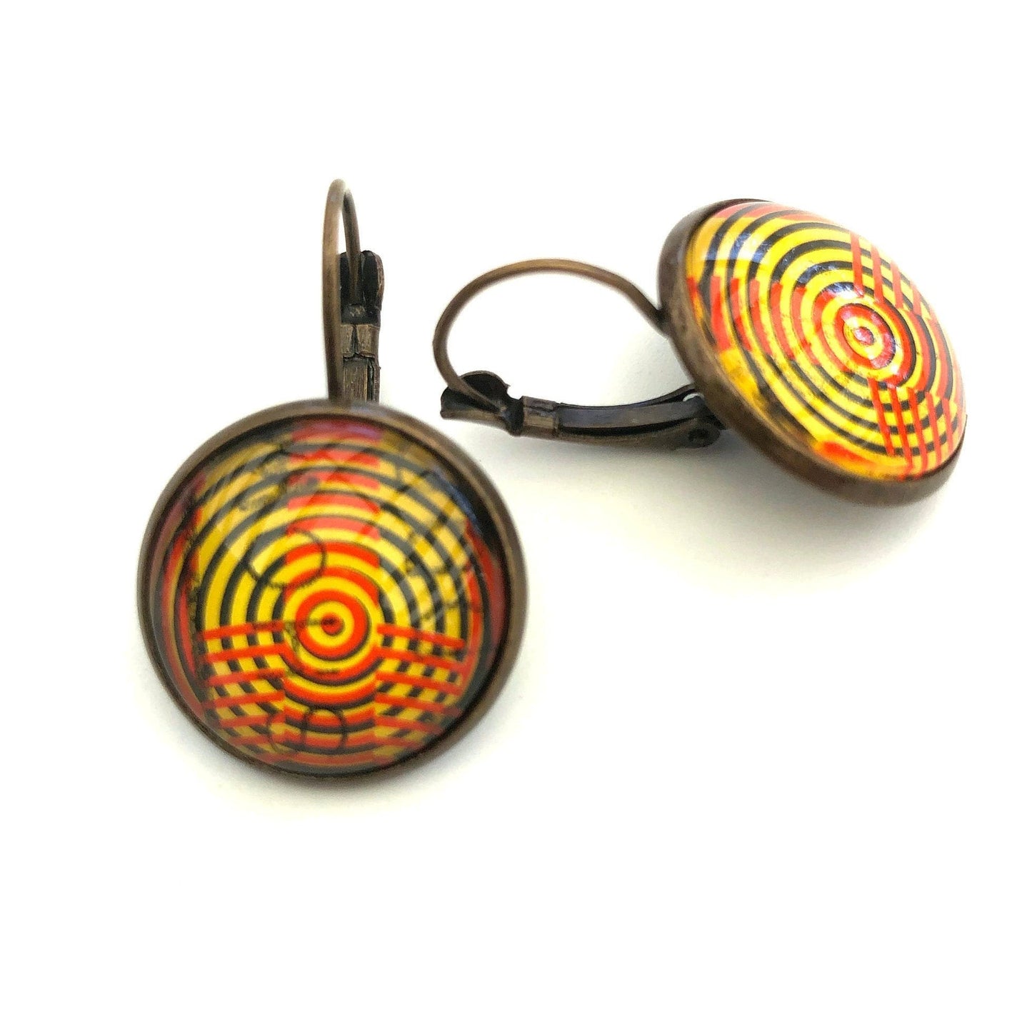 1988 New Zealand Geothermal Electricity Stamp - Postage Stamp Earrings