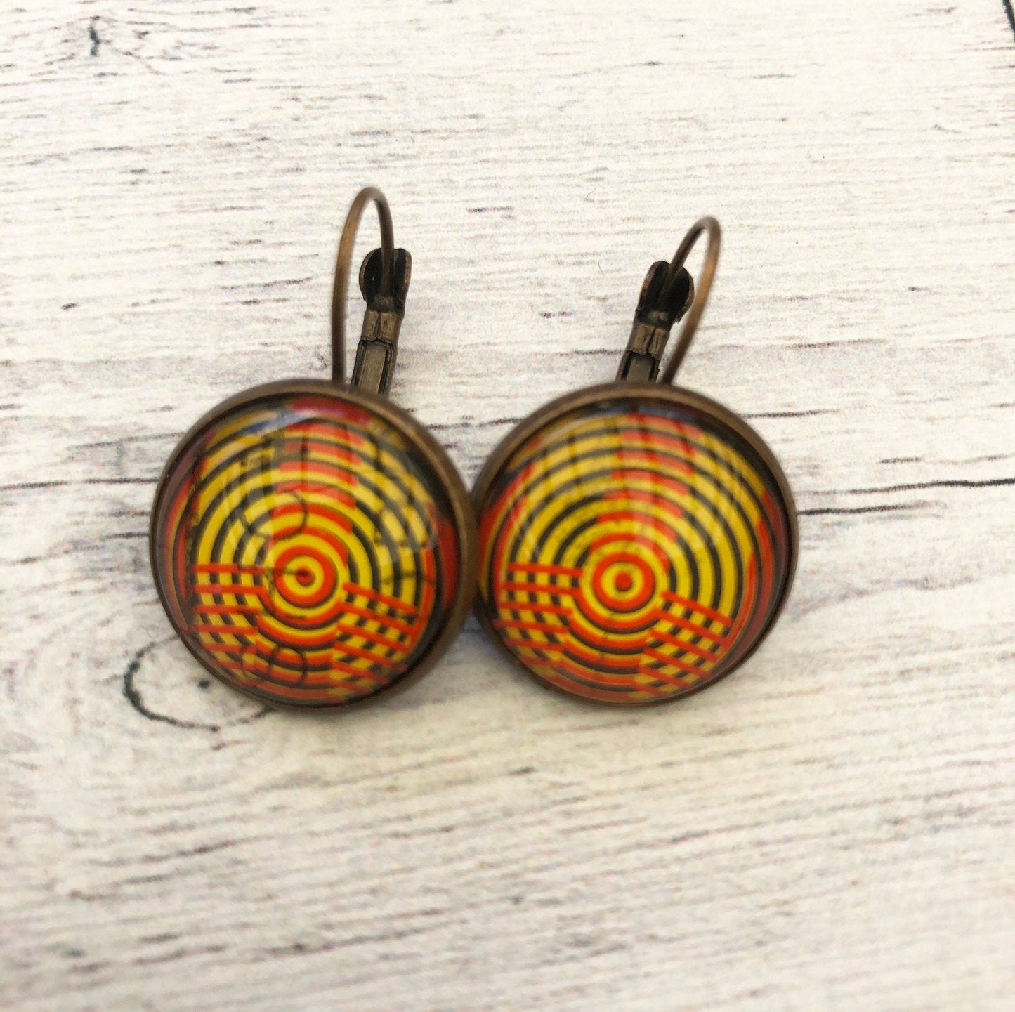1988 New Zealand Geothermal Electricity Stamp - Postage Stamp Earrings