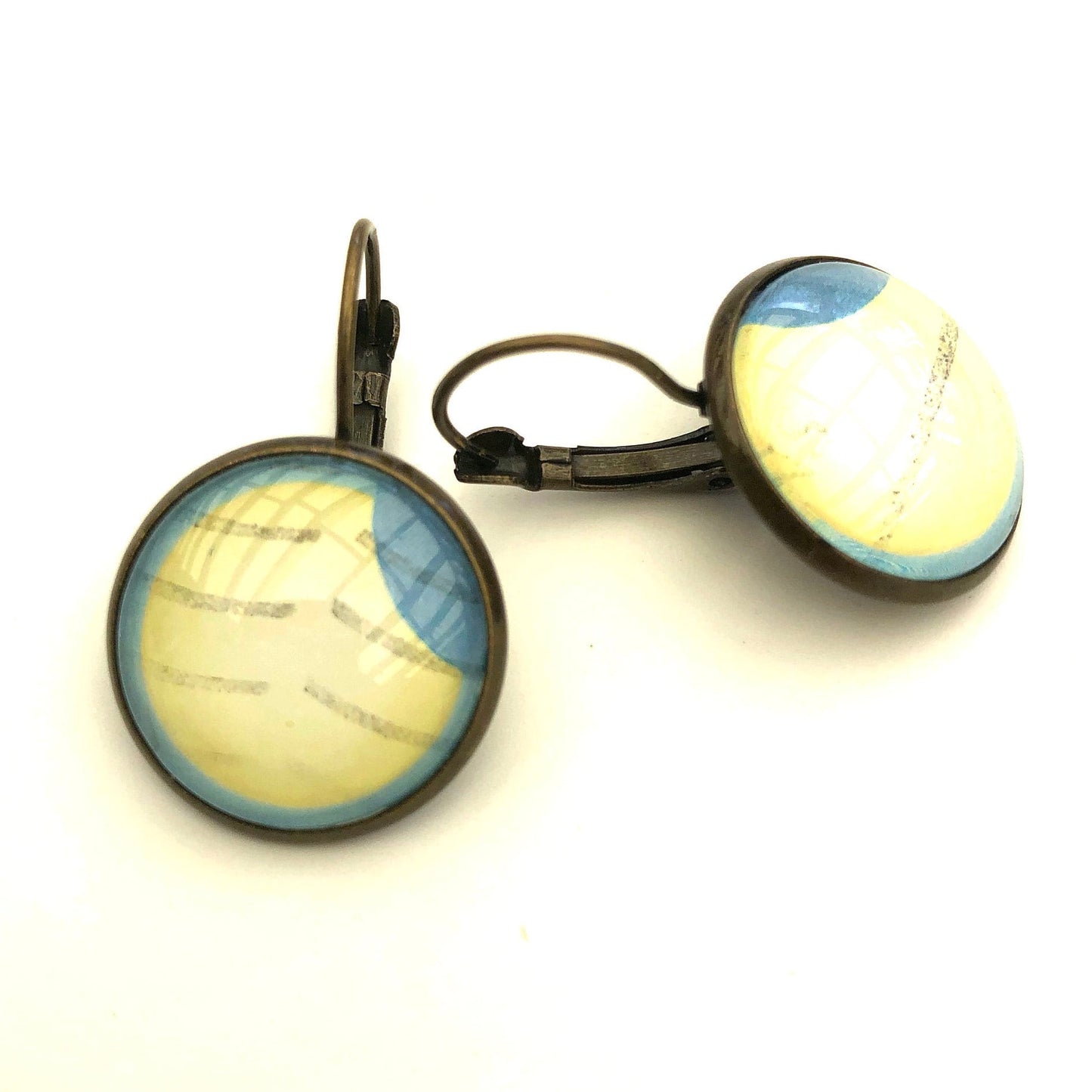 1994 Alderney Eclipse Stamp - Postage Stamp Earrings