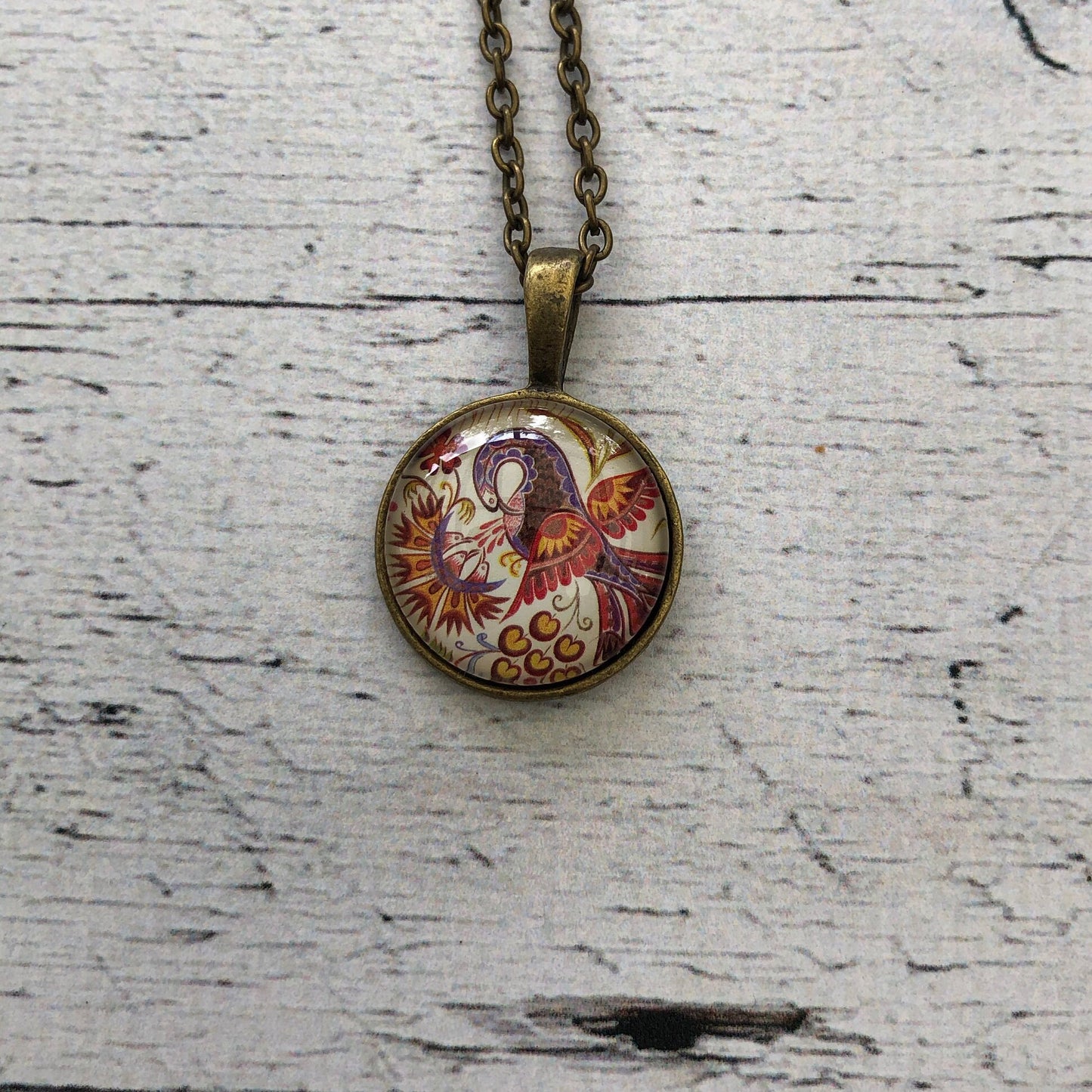 2017 Slovkia Bird Folk Painting Stamp - Postage Stamp Necklace