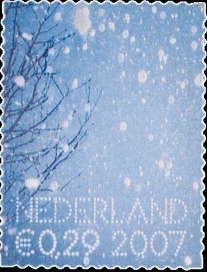 2007 Netherlands December Stamp - Postage Stamp Necklace