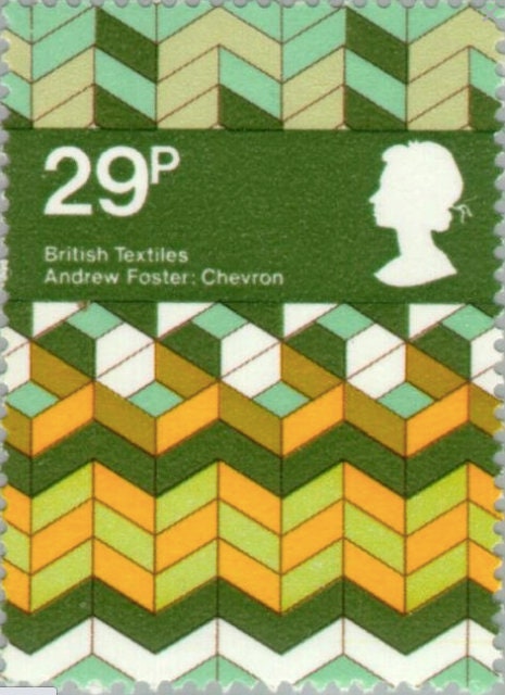 1982 United Kingdom Chevron Stamp - Postage Stamp Earrings