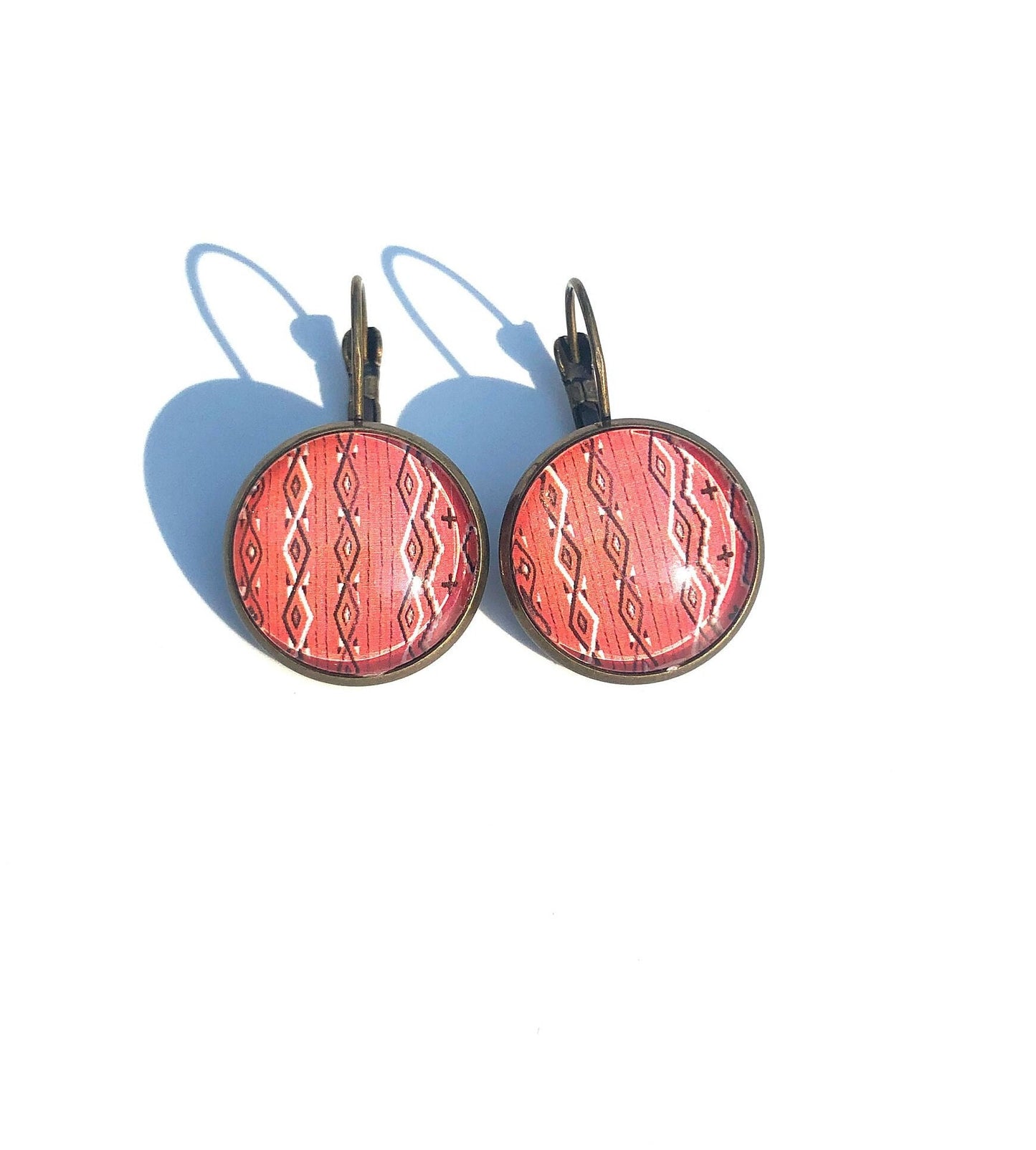 1986 USA Stamp - Navajo Art - Postage Stamp Earrings
