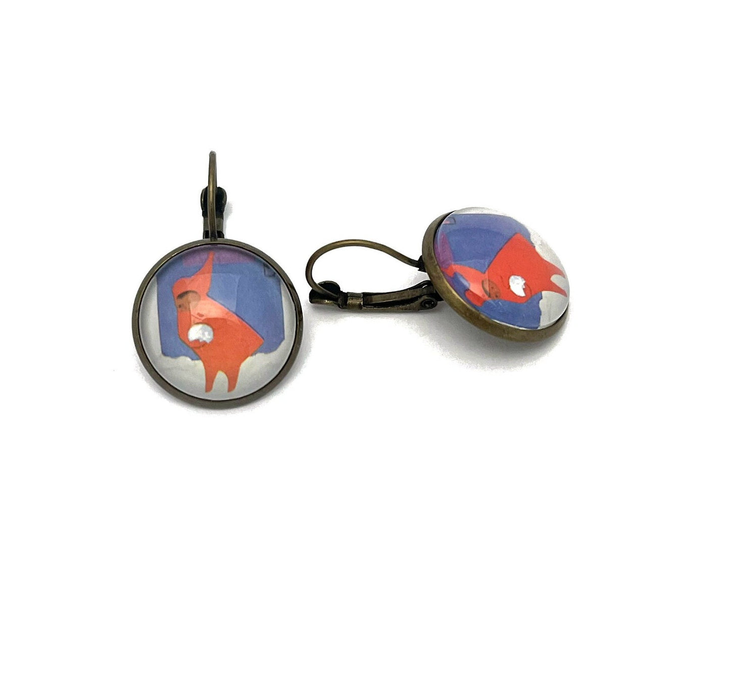 2017 USA The Snowy Day Stamp - Postage Stamp Earrings