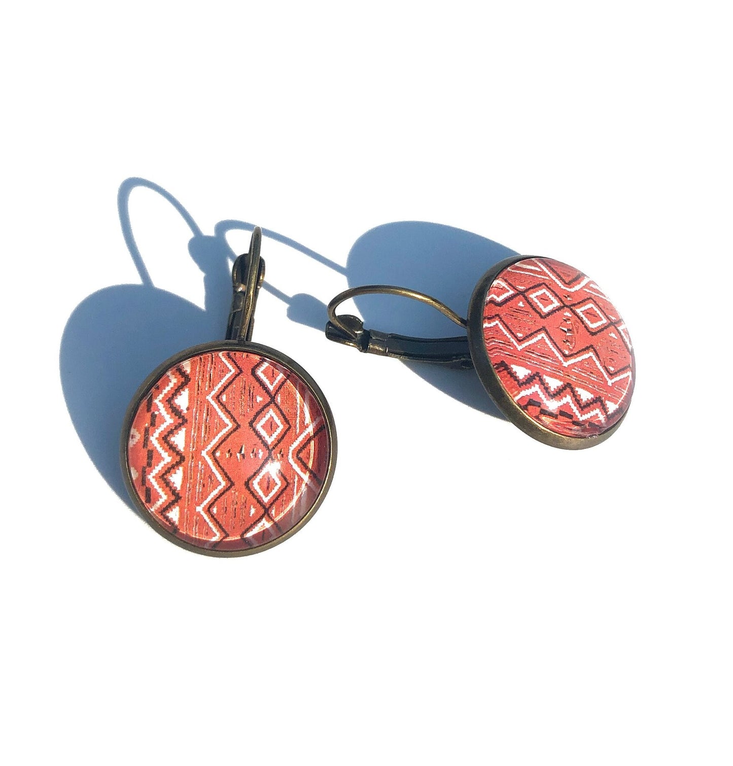 1986 USA Stamp - Navajo Art - Postage Stamp Earrings