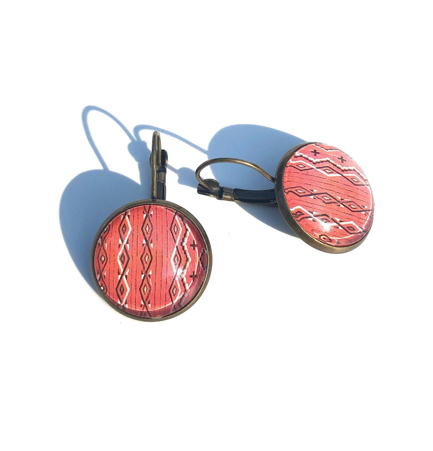1986 USA Stamp - Navajo Art - Postage Stamp Earrings