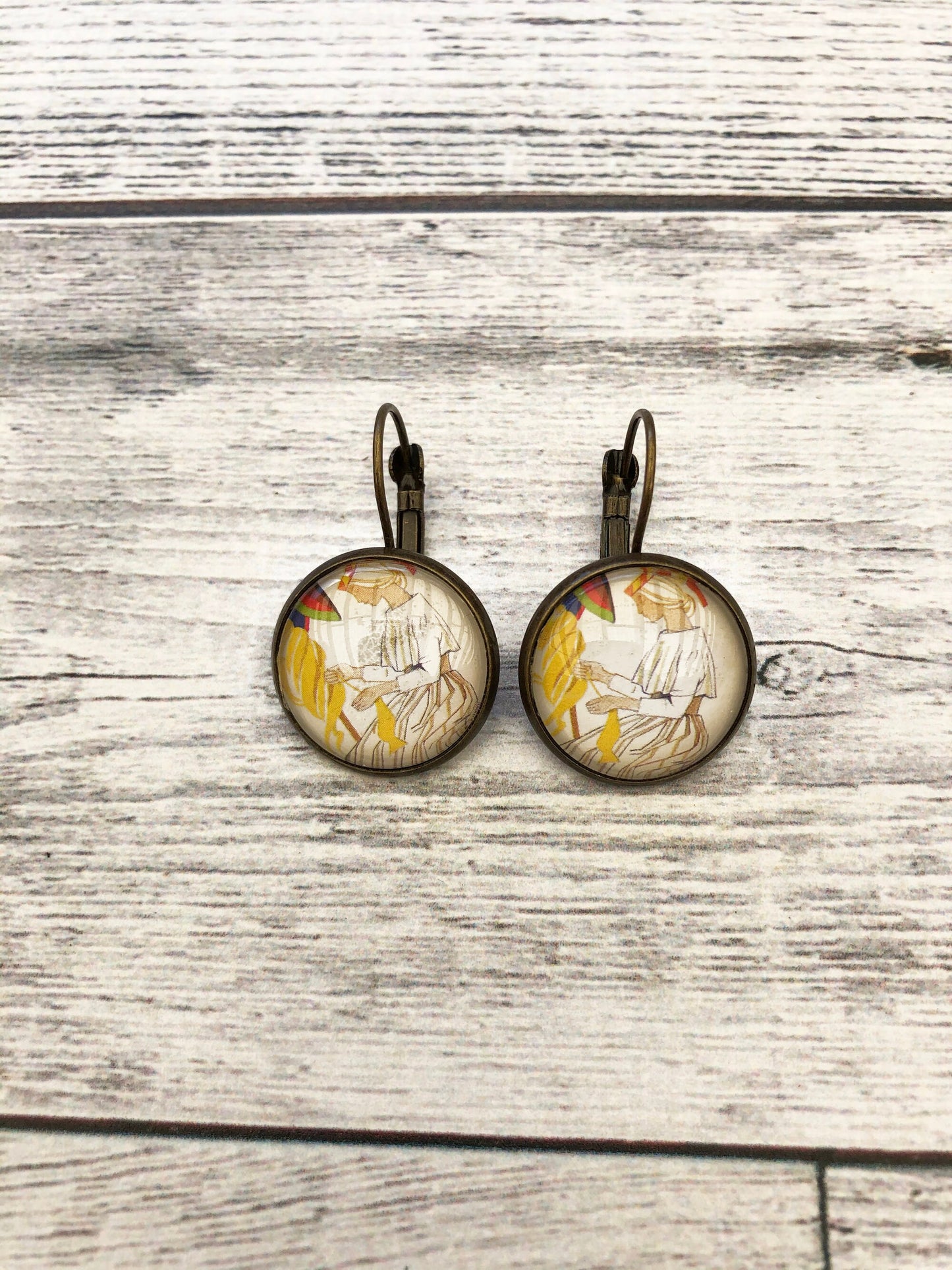 1997 Estonian The Gold-spinners Stamp - Postage Stamp Earrings