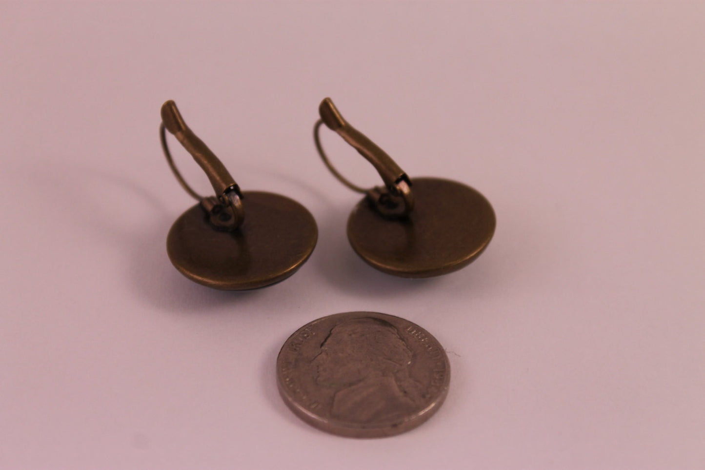 1967 Japanese Goddess Kannon - Postage Stamp Earrings