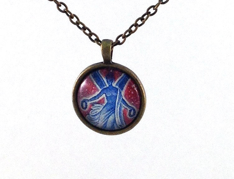 1968 French Armistice Postage Stamp - Postage Stamp Necklace