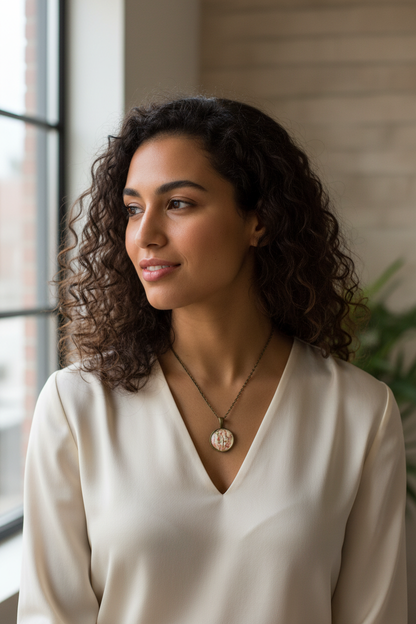 2014 Japanese Cherry Blossom Necklace - Worn