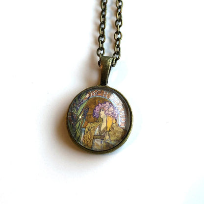 2010 Mucha Czech Republic Stamp- Postage Stamp Necklace
