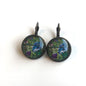 1973 Chagall Windows - Israel Postage Stamp - Postage Stamp Earrings