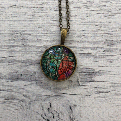 1973 Chagall Israel Stamp - Postage Stamp Necklace