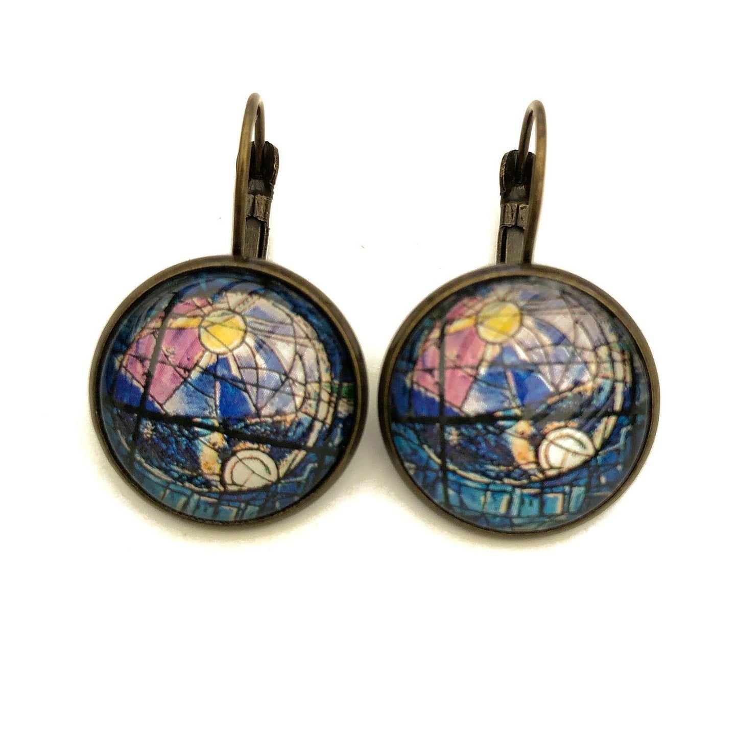 1973 Israel Stamp - Postage Stamp Earrings