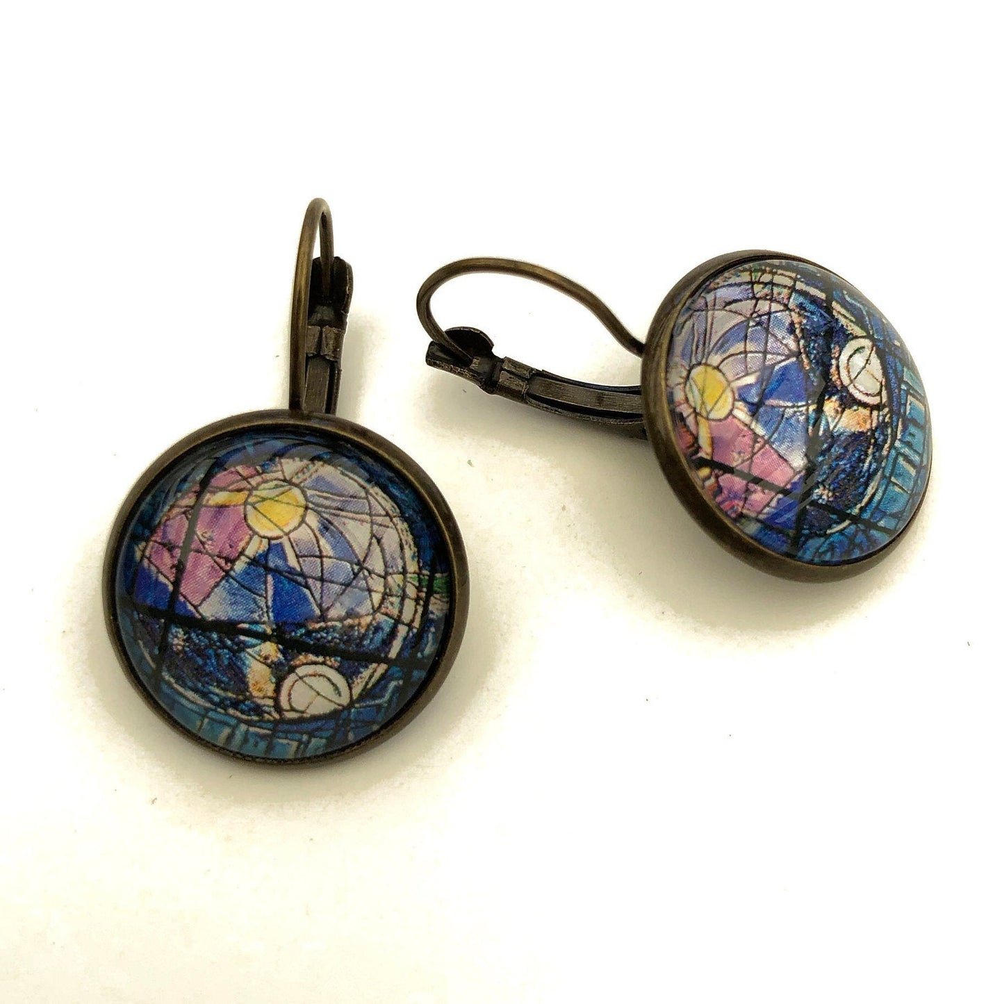 1973 Israel Stamp - Postage Stamp Earrings