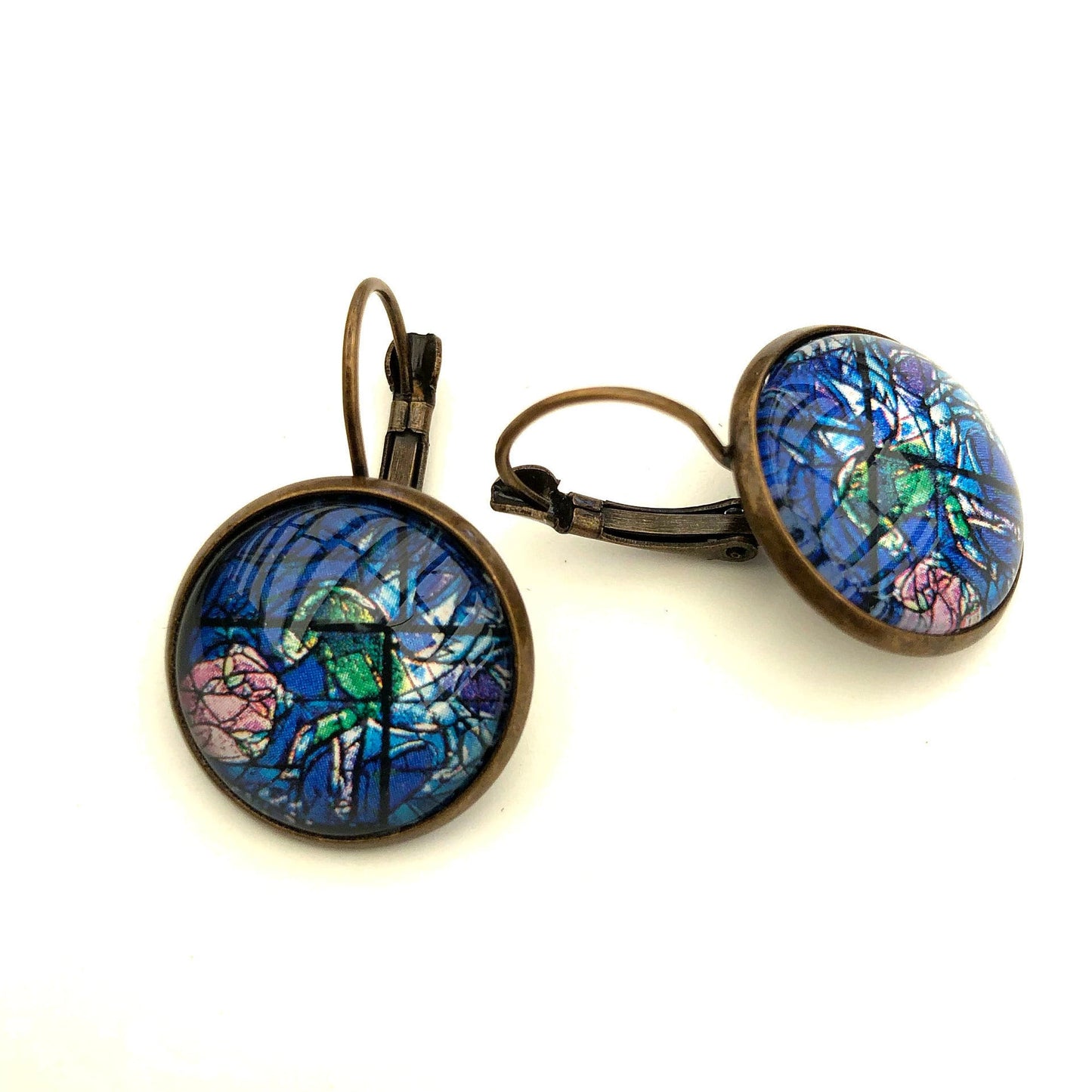 1973 Israel Stamp - Postage Stamp Earrings