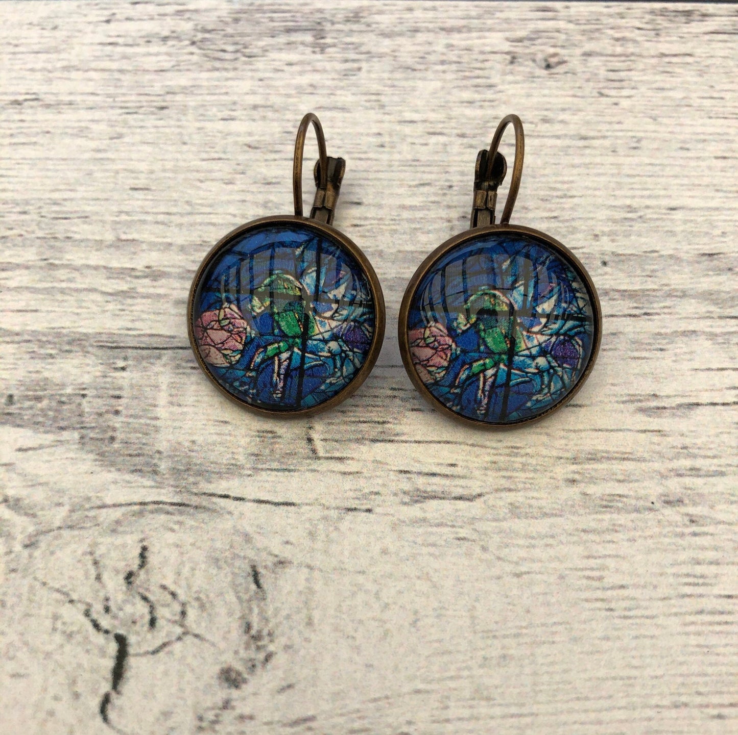 1973 Israel Stamp - Postage Stamp Earrings
