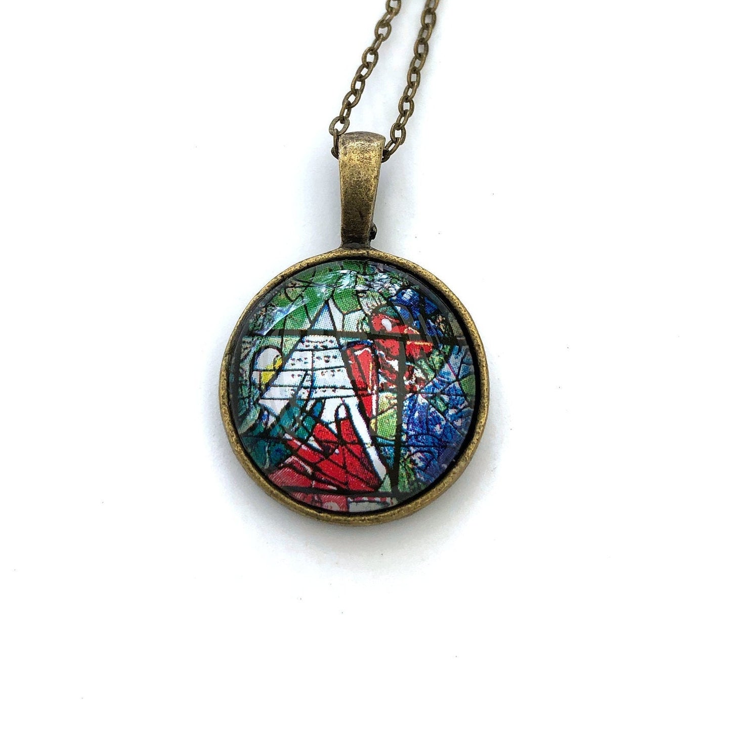 1973 Chagall Israel Stamp - Postage Stamp Necklace