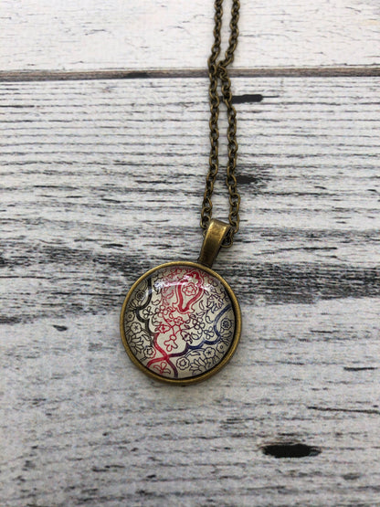 1994 Pakistan Stamp - Postage Stamp Necklace