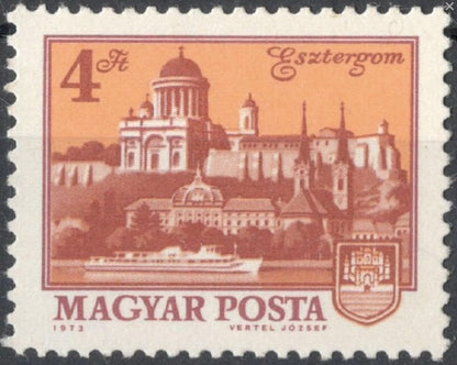 1973 Esztergom, Hungary Stamp - Postage Stamp Necklace