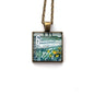 1969 Plant for more beautiful highways US stamp - Postage Stamp Necklace