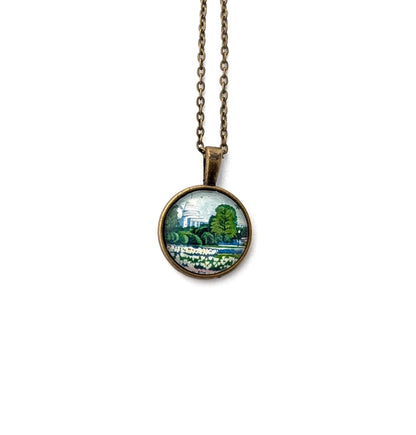 1969 Plant for more beautiful cities US stamp - Postage Stamp Necklace