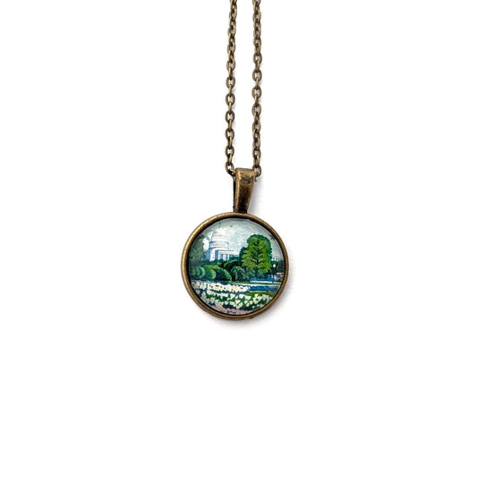 1969 Plant for more beautiful cities US stamp - Postage Stamp Necklace