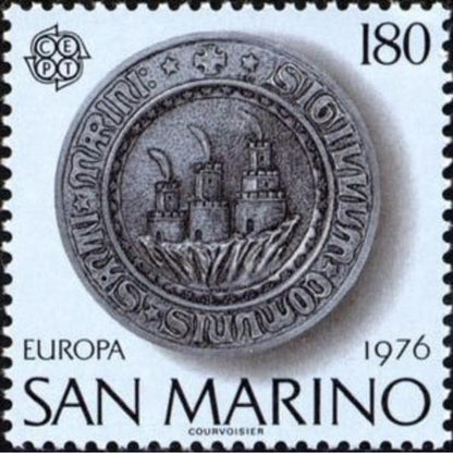 1976 San Marino Stamp  - Postage Stamp Necklace
