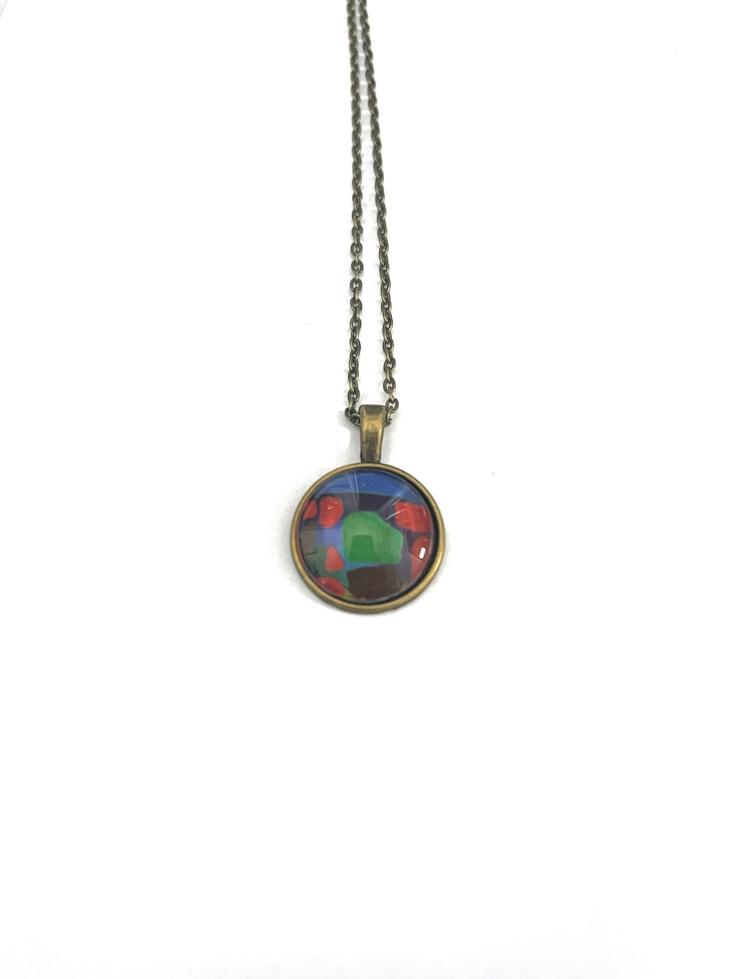 2022 George Morrison Stamp - Postage Stamp Jewelry - Vintage Postage Stamp Necklace - Antique Bronze