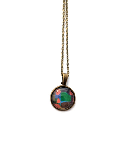 2022 George Morrison Stamp - Postage Stamp Jewelry - Vintage Postage Stamp Necklace - Antique Bronze